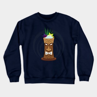 The "Paradise beach"  tiki cocktail Crewneck Sweatshirt